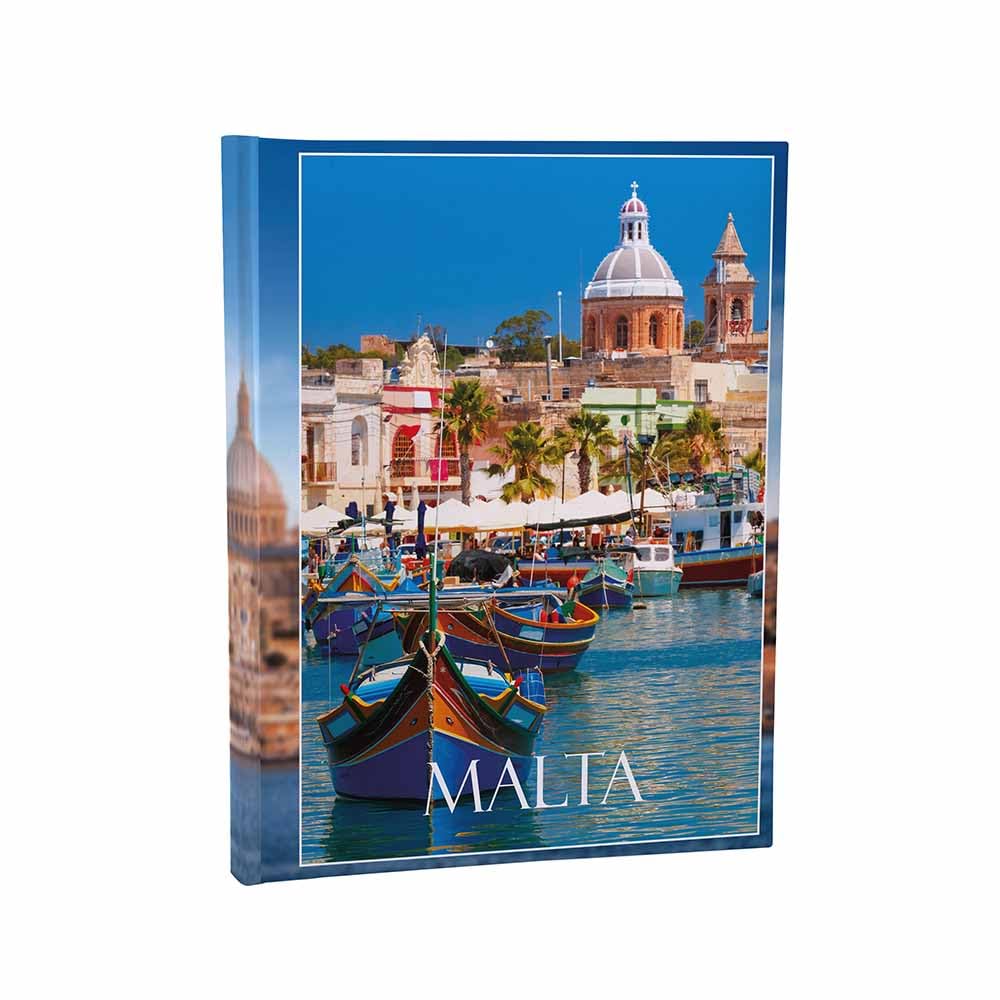 Urlaubsfotoalbum 15x21: Malta, Fototasche für Fotos, Taschen-Fotohalter für lose Blätter, Urlaub Malta, Handgemachte Fotoalbum