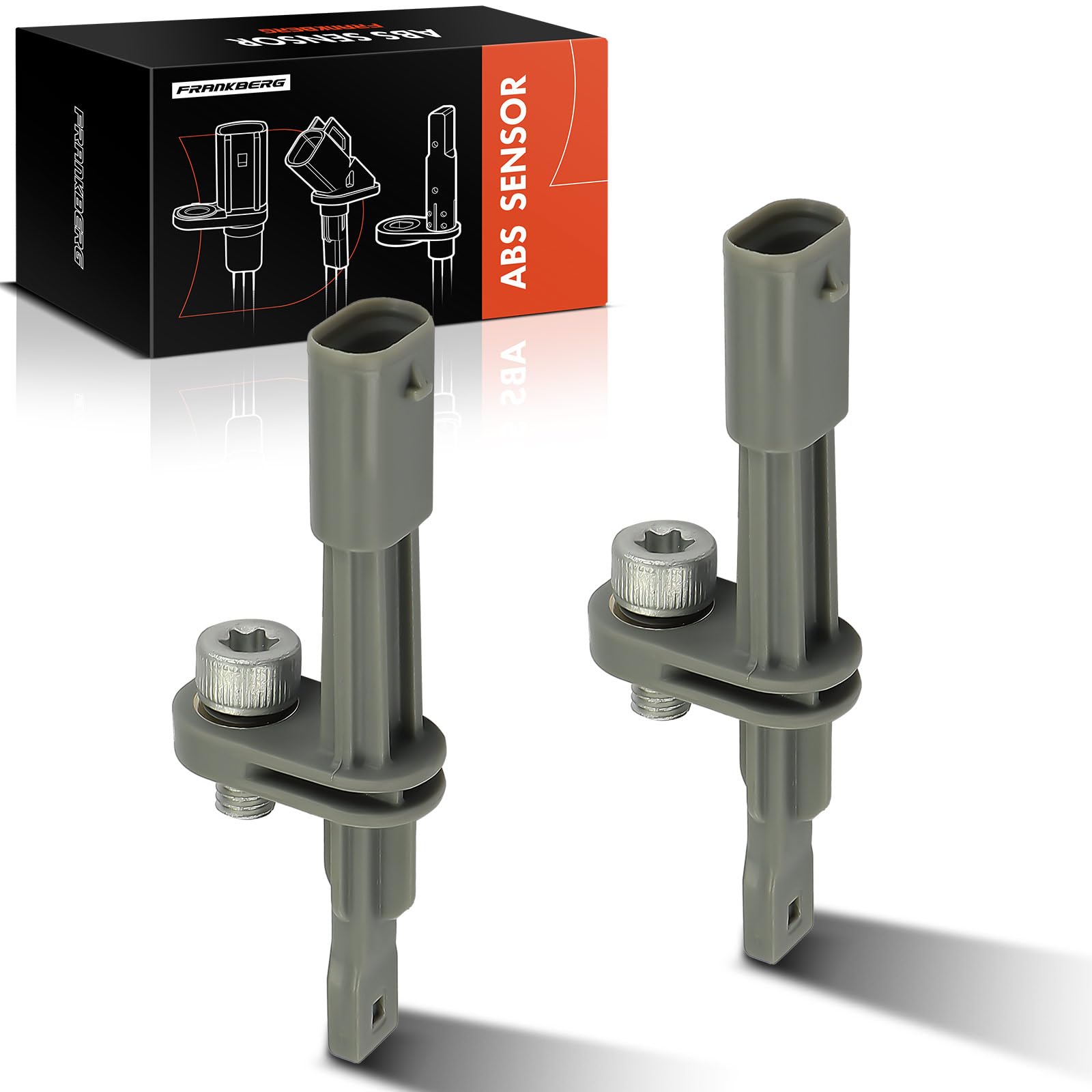 Frankberg 2 sensori ABS, sensore velocità ruota posteriore a 2 Poli | Compatibile con: 208 II UB UJ UP UW , 2008 II UC UD UJ UR US UY, C4 X BD BE BF, DS3 Crossback UC UJ UR, 3008 SUV M4 MC MJ MR