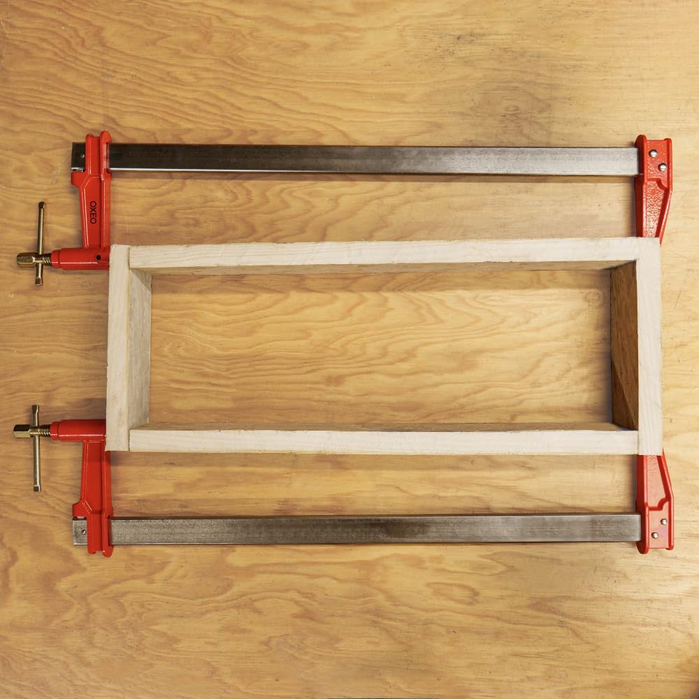Lot de 2 serres joints à pompe 60 cm - Acier laminé - Longueur de serrage 60 cm - Saillie 125mm - Frein anti glissement