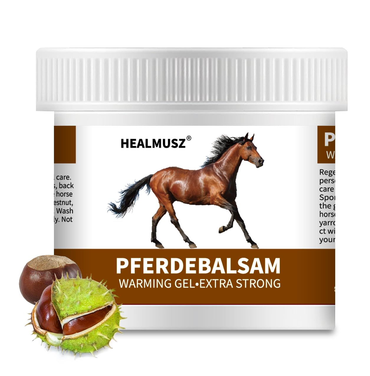 Pferdebalsam Horse Balm Gel, Extra Strength Warming Massage Gel 8.8 Ounce, with Horse Chestnut & Safflower Extract, Joint & Muscle Support