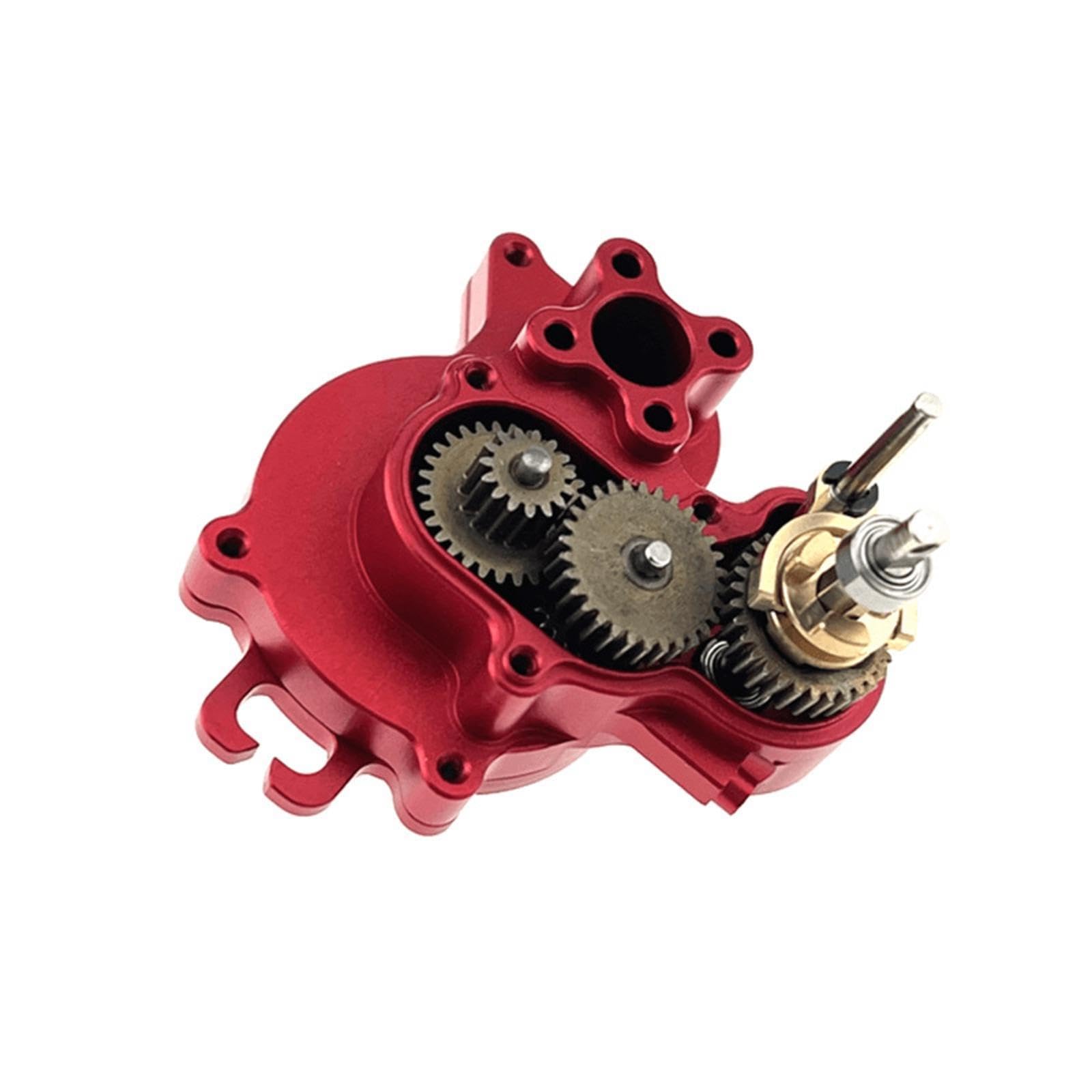 Alloggiamento del Cambio RC in 1:18, Pezzi di Ricambio in Alluminio, Accessorio Professionale per Conversioni Fai da Te, Rosso