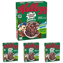 Kellogg’s Coco Pops | Barchette al Cioccolato | con Frumento Tostato e Cioccolato | Confezione Singola da 330g (1 x 330g) (Confezione da 4)