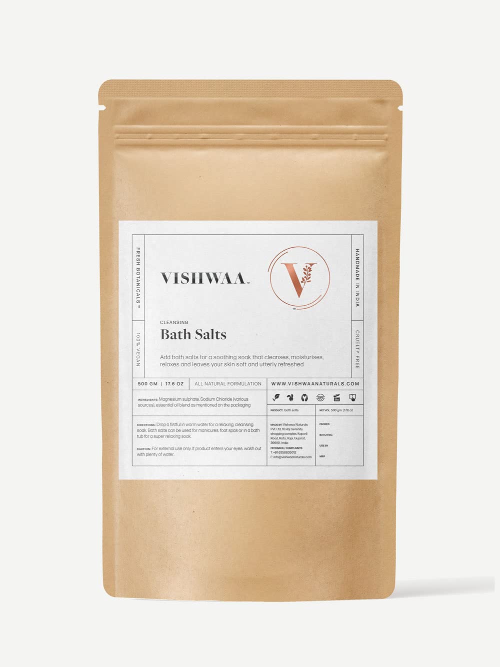 Vishwaa Naturals GENTLE FULL BODY EXFOLIANT WITH WALNUT POWDER & CANE SUGAR WITH ADDED LAVENDER & CEDARWOOD ESSENTIAL OILS – 200 ML