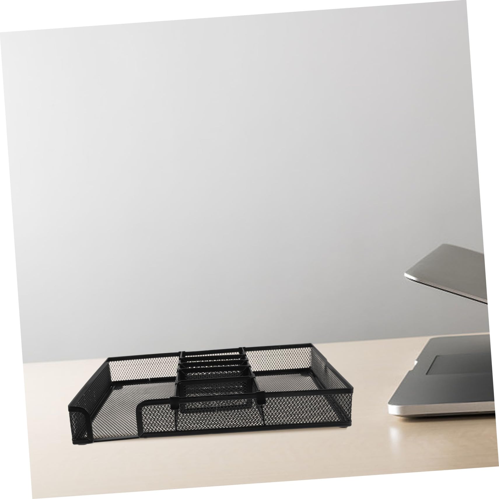 Gatuida Organizzatore per Scrivania Metallo Versatile con Scomparti Design Robusto e Facile per Ufficio e Casa per Penne e Utensili Cancelleria