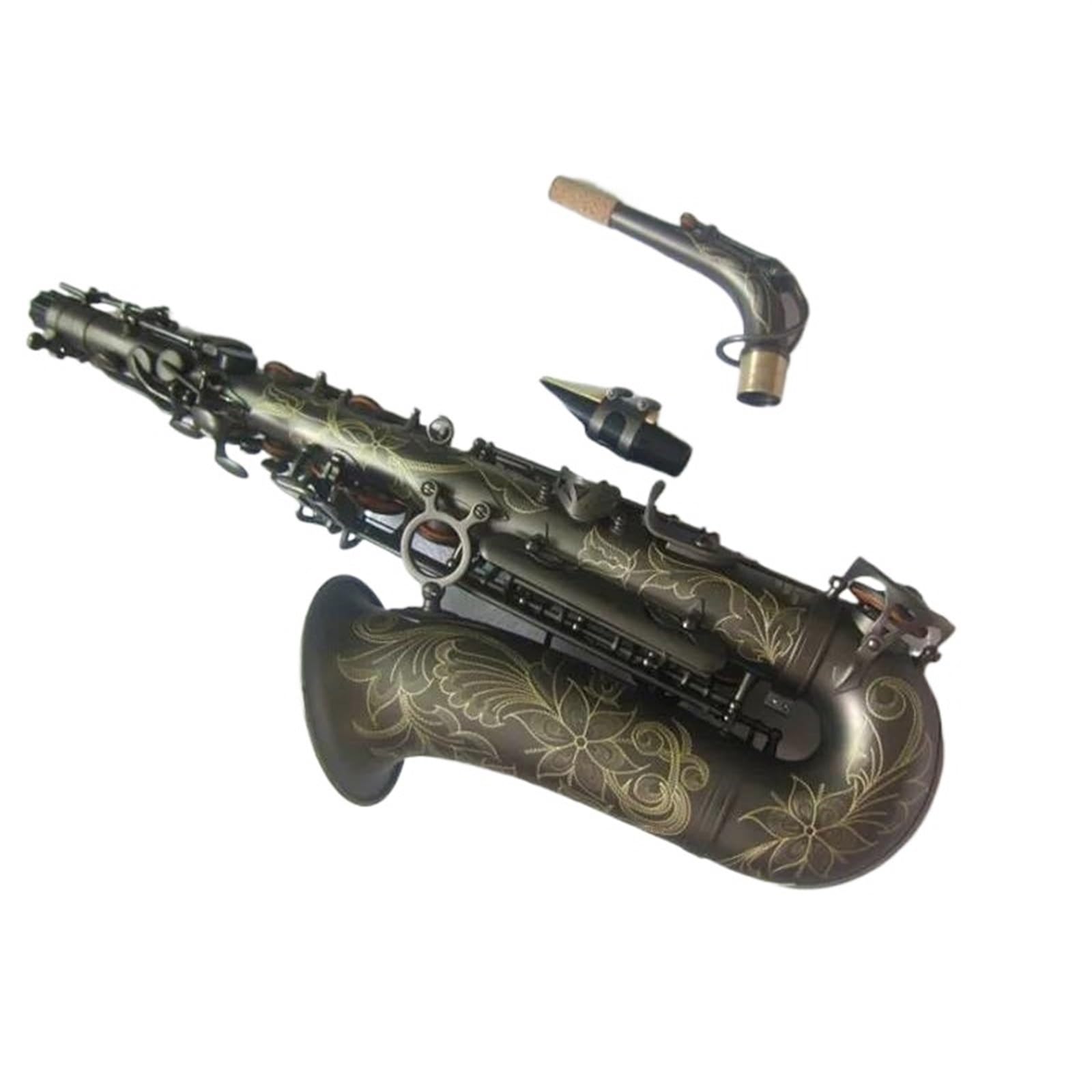 Saxofón Mi Bemol Alto Saxofón Negro Mate Oro Instrumentos Musicales Tocados De Grado Profesional Con Estuche Para Boquilla