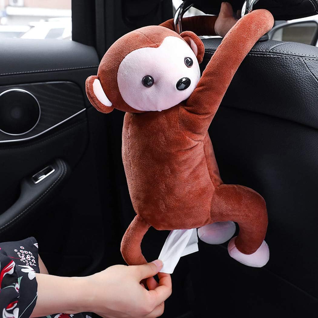 SHOPECOM Tissue Box Creative Monkey Design Tissue Holder Tissue Dispenser Tissue Cover for Car(1 pcs) 3