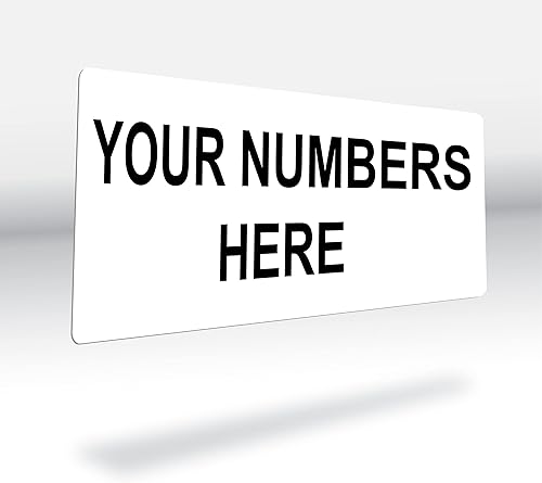 Etiquetas numeradas consecutivamente. Medida 1.5 "x 0.75" Material de papel (varias secuencias numéricas disponibles) (juego de 10,000 etiquetas por