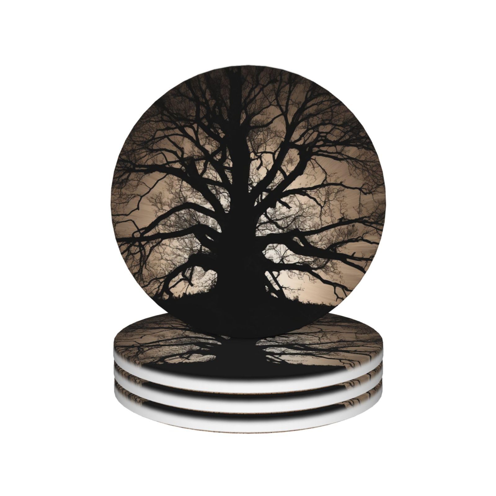 Dessous de verre pour types de tasses et protection de table en céramique absorbante