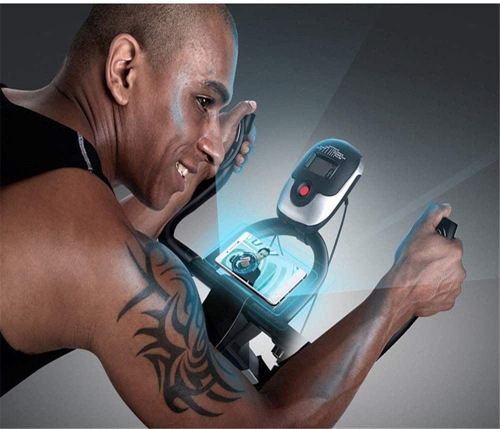Rower spinningowy Rower spinningowy Cichy rower spinningowy Sprzęt fitness Domowy rower treningowy z pedałami Kryty Maszyna do ćwiczeń odchudzających Wygodny (czarny 108x48,5x118cm)