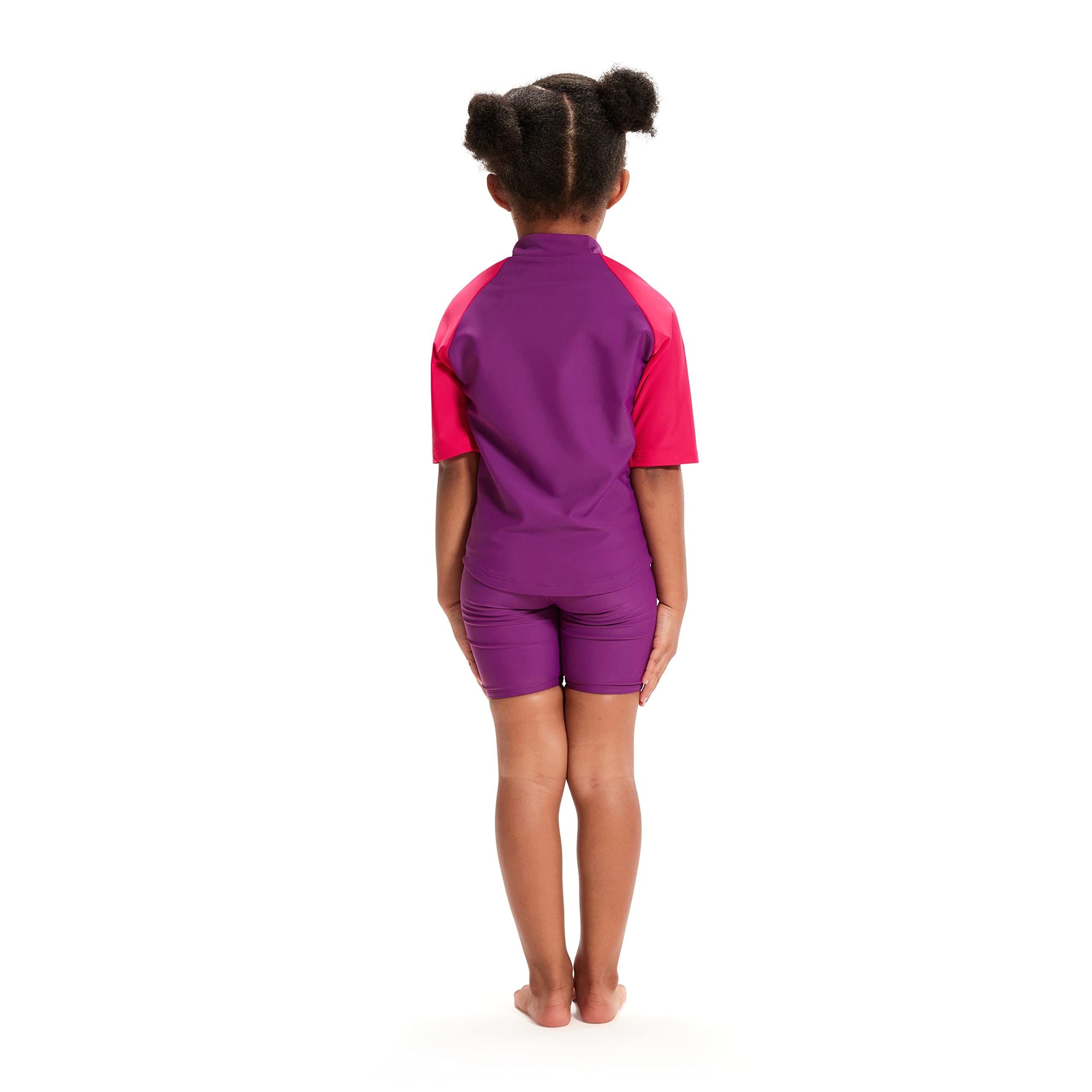 Speedo Mädchen Learn to Swim Sun Protection Top & Short Rash Guard Set