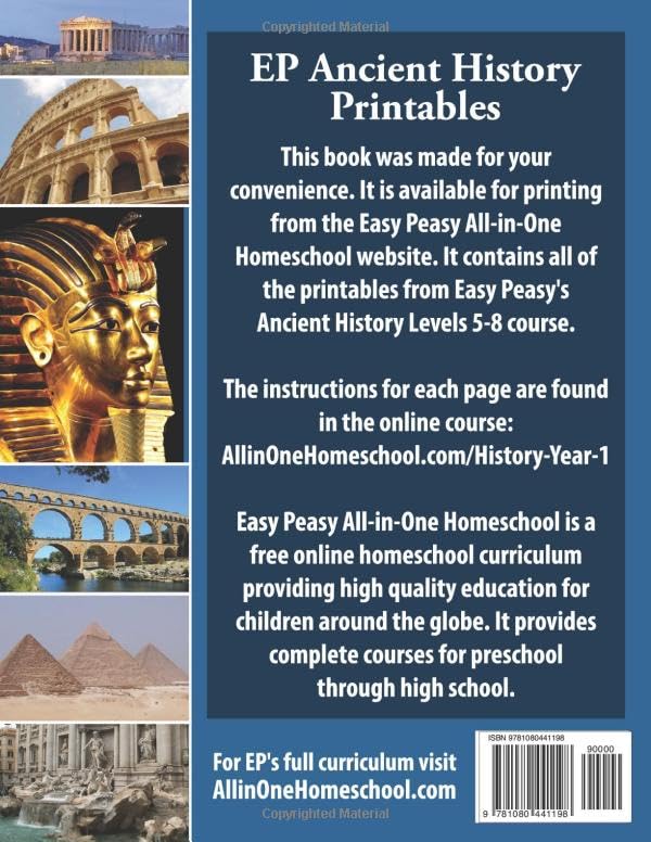 EP Ancient History Printables: Levels 5-8: Part of the Easy Peasy All-in-One Homeschool - Image 2