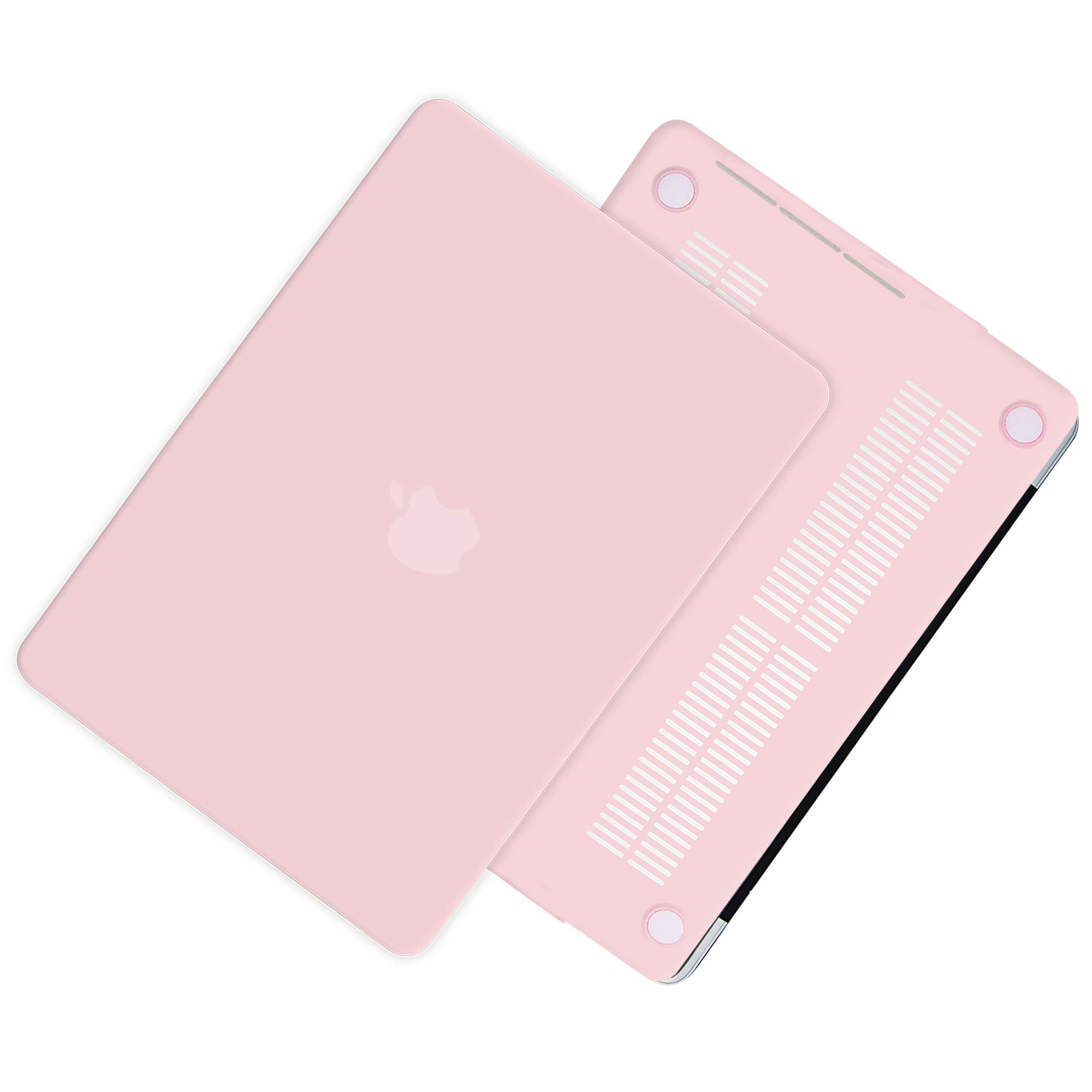 TECOOL Custodia MacBook PRO 13 Pollici Retina 2015 2014 2013 2012 Pubblicazione Modello A1502 A1425, Case Cover Opaca Rigida Plastica Ultrasottile +Accessori Copritastiera Silicone, Rosa