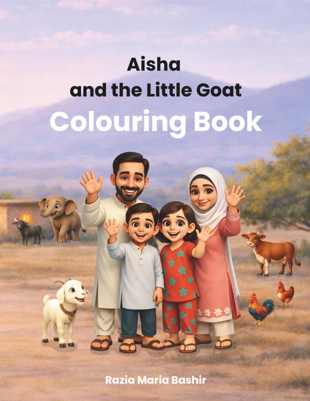 Aisha and the Little Goat Colouring Book