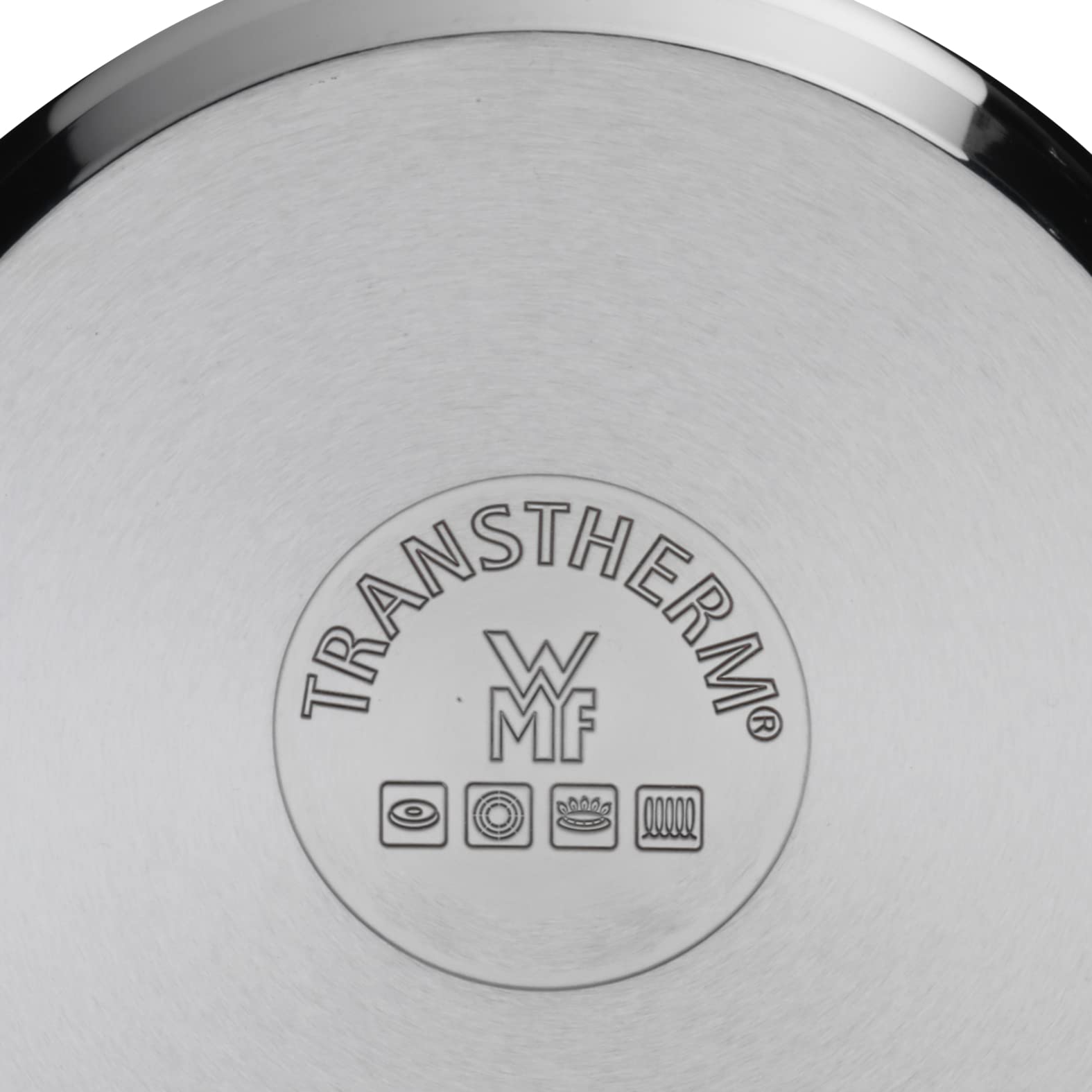 WMF Provence Plus Topfset Induktion 4-teilig, Kochtopf Set mit Glasdeckel, Cromargan Edelstahl poliert, Töpfe Set unbeschichtet