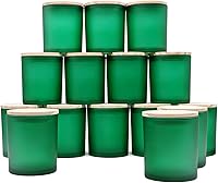 Vista 42 de Frascos de vela gruesos de 10 onzas para hacer velas 15 piezas, frascos vacíos con tapas de madera para hacer velas, contenedor de muestra, blanco