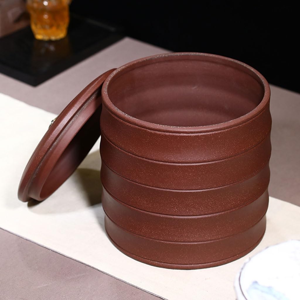 Tarro de Almacenamiento, Tarro de té, Tarro de té de Arcilla Morada, decoración del hogar, Tarro de té, Escritorio de Oficina, Tarro de té Grande, Botes de Cocina