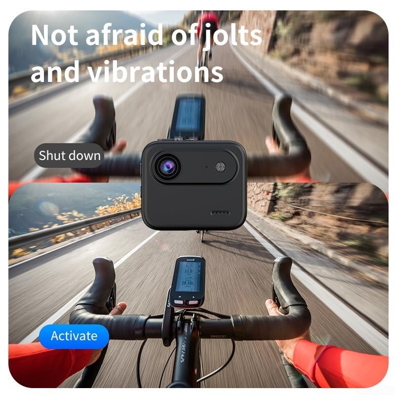 Caméra d'action 4K Y360 avec écran rabattable et batterie longue durée noire - 4