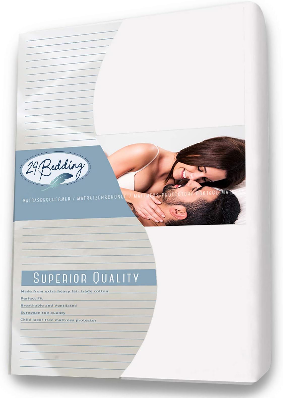 Carese comfort Flannel mattress protector 180 x 210 cm - 180 x 210 cm