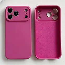 Capa de TPU para iPhone 17, 16 Pro Max, 17 Air, 16, 15 e 14 Pro, em silicone líquido TPU, da marca Pitaya.