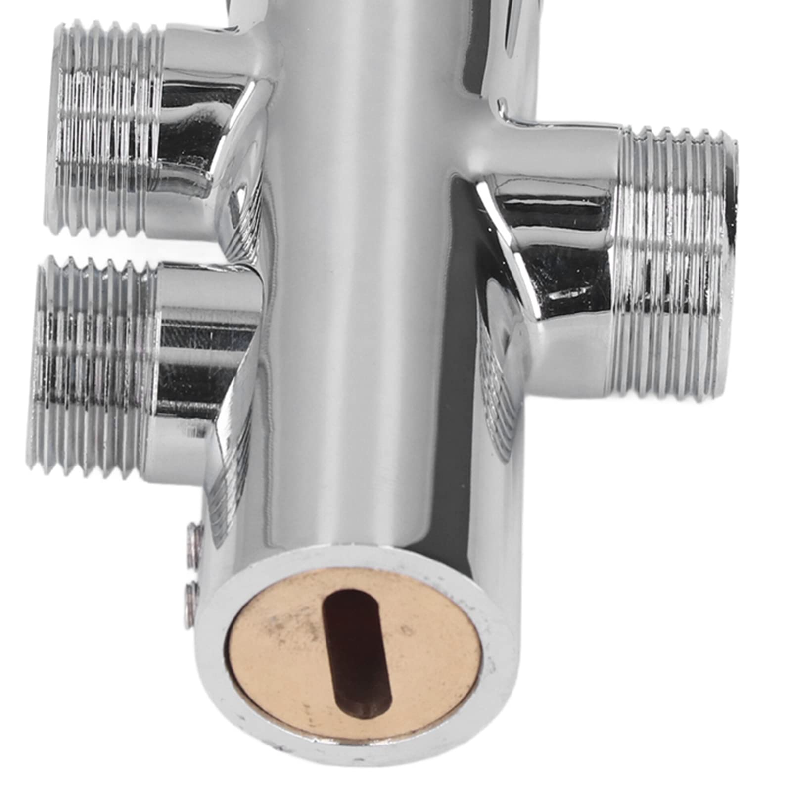 KIMISS G3/4 To G1/2 Shower Arm Set Leakproof T Connector, Brass Shower Switch Valve, Bathroom Accessory for Most Shower Heads, with Water Flow Control, Chrome Plated KIMISS G3/4 To G1/2 Shower Arm Set Leakproof T Connector, Brass Shower Switch Valve, Bathroom Accessory for Most Shower Heads, with Water Flow Control, Chrome Plated