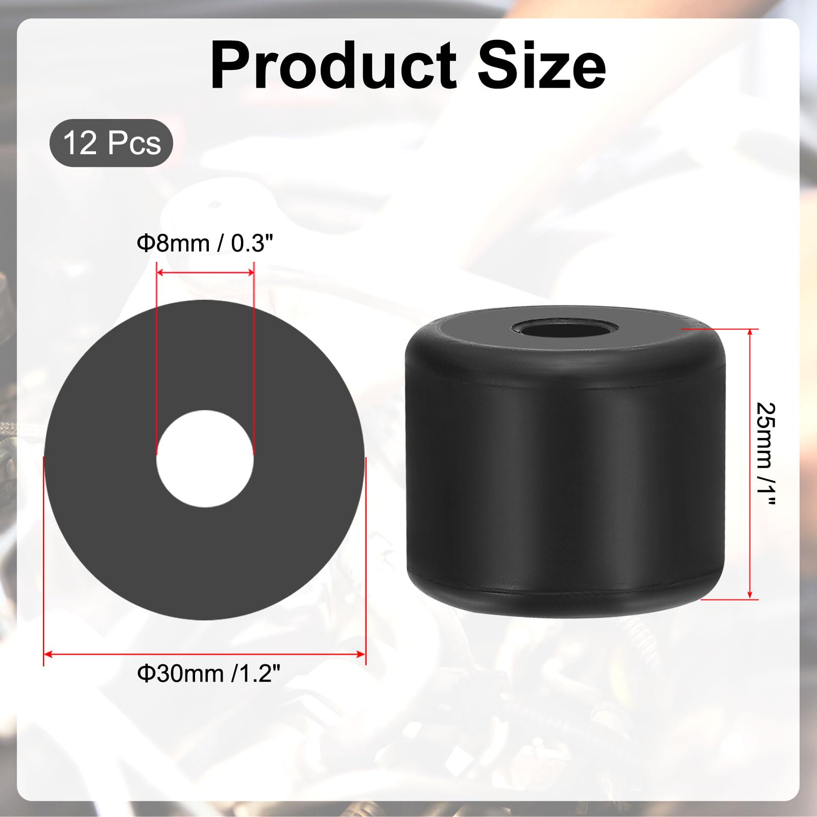 PATIKIL Multi Purpose Rubber Spacer - Image 2