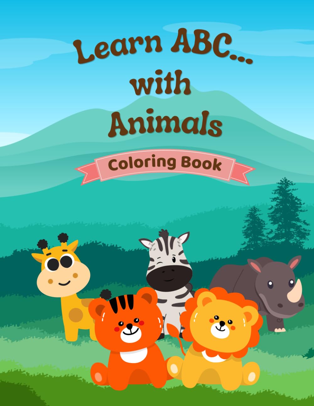 Learn ABC... with Animals Coloring Book