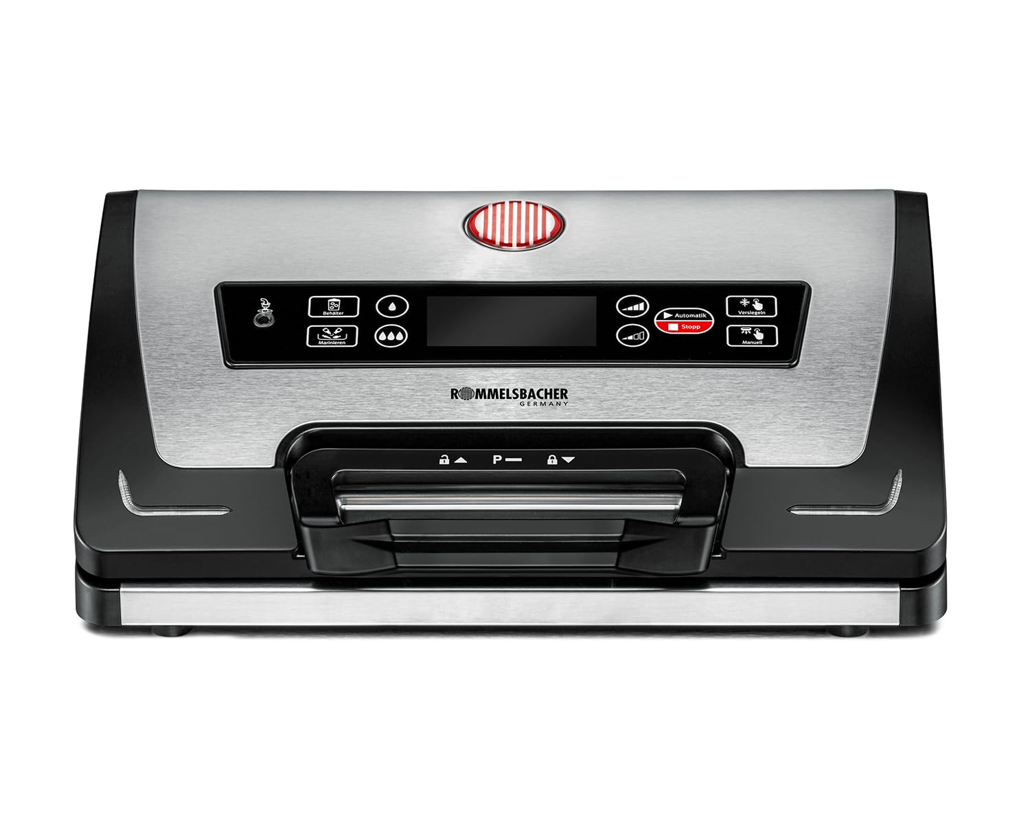 ROMMELSBACHER Vakuumierer VAC 585, Absaugleistung 20 Liter/Min., Einhand-Bedienung, Langzeitbetrieb geeignet, Doppel-Versiegelungsnaht, 2 Programme, 2 Geschwindigkeiten, für Folien bis 30 cm