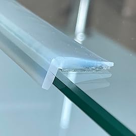 Edge Protector 100% Silicone, Baby Proofing Corners Clear Guards, Pre-Tape Adhesive Soft for Kids Safety, Child Table Cabinets Furniture Bumper (1/5x4/5 in, 12 FT)