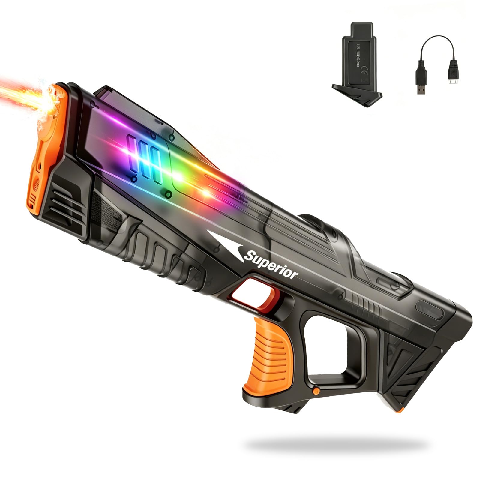 Wasserpistole Elektrisch,Automatische Wasserpistole,Elektrische Wasserpistole für Erwachsene,Automatische Spritzpistolen,Electric Water Gun,für Strandparty Spielzeug,Pool,Strand,Garten