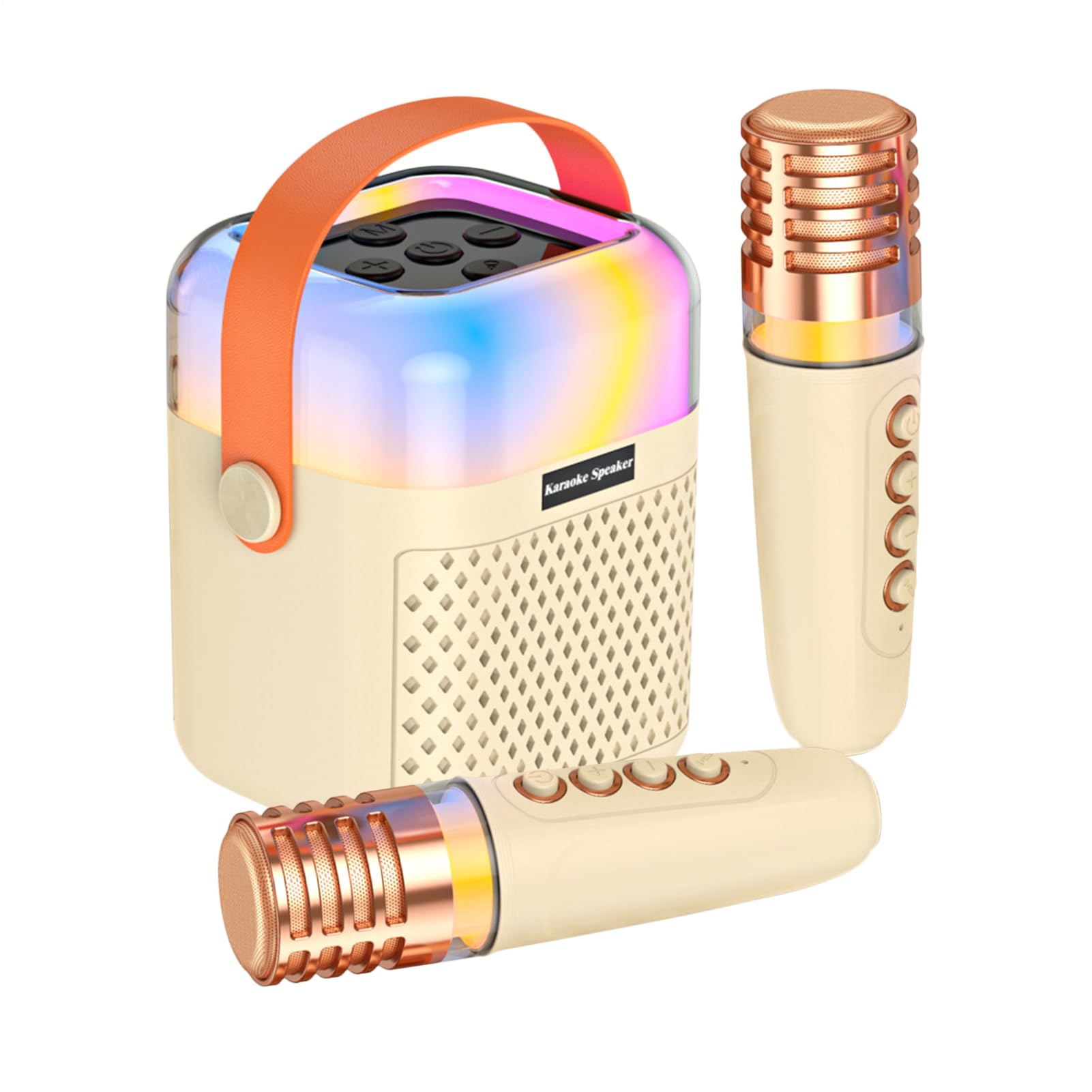 Máquina de Karaoke para Niños Audio de Canto Inalámbrico con 2 Micrófonos