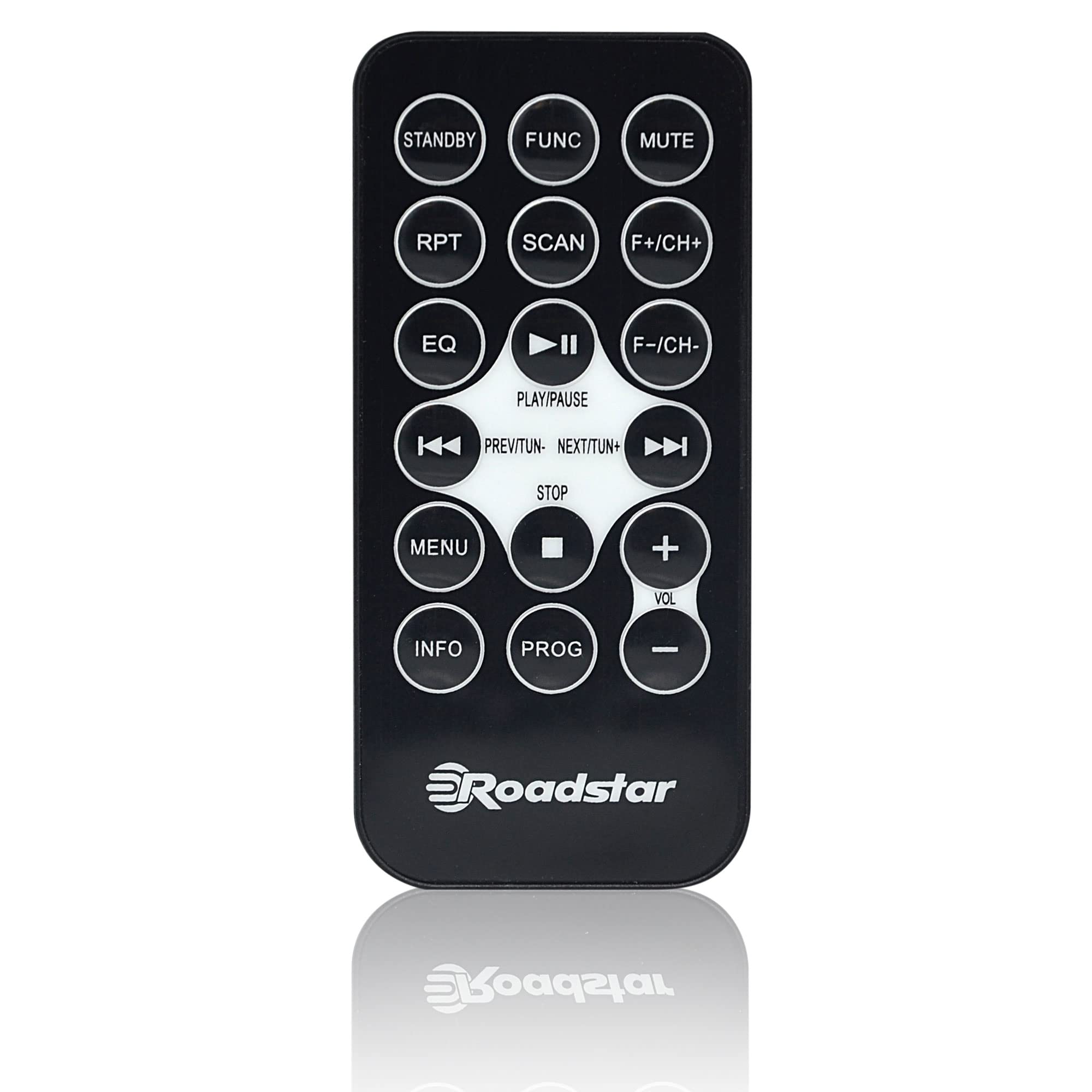 Roadstar CDR-375D+/BK Radio CD Player Portable Dab/Dab+ / FM, Lecteur CD-MP3, CD-R, CD-RW, USB, Stereo, Télécommande, AUX-in, Sortie Casque, Noir