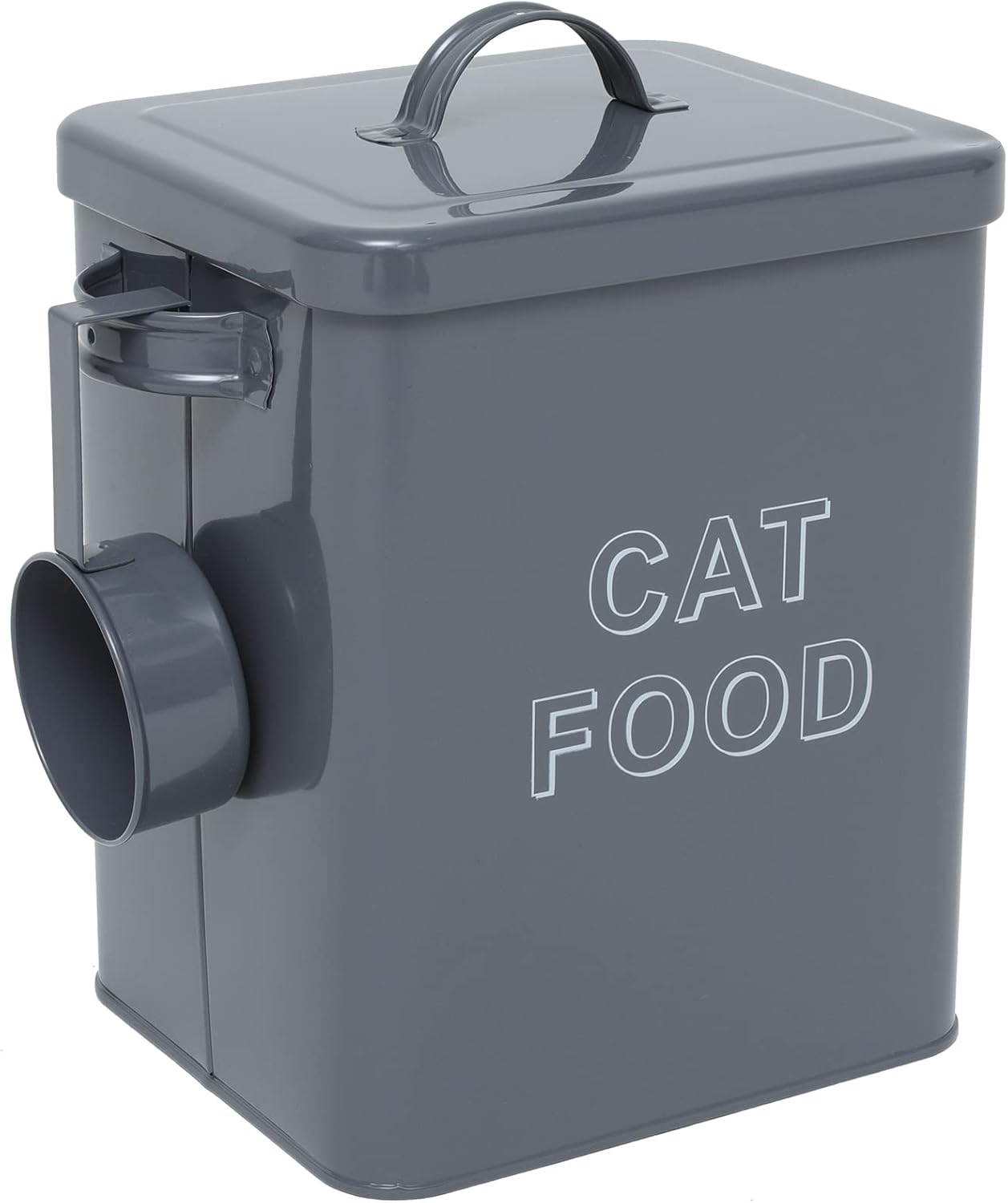 Pethiy Cat Food and Treats Containers Set with Scoop for Cats or Dogs Tight