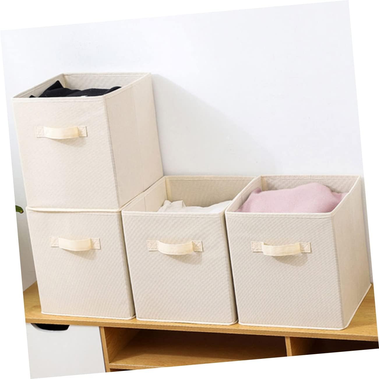 3Pcs Non Woven Storage Bins Versatile Multipurpose Case for Organizing Clothes and Sundries and Storage for Home Office and Bathroom