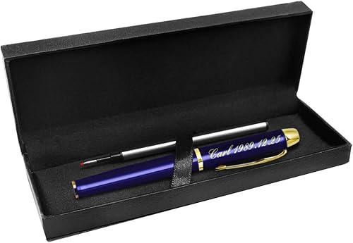 Miniatura 5 de Aolun Bolígrafos personalizados, bolígrafo grabado personalizado, perfecto para cumpleaños, negocios, fiestas con nombre, eslogan o logotipo, tinta