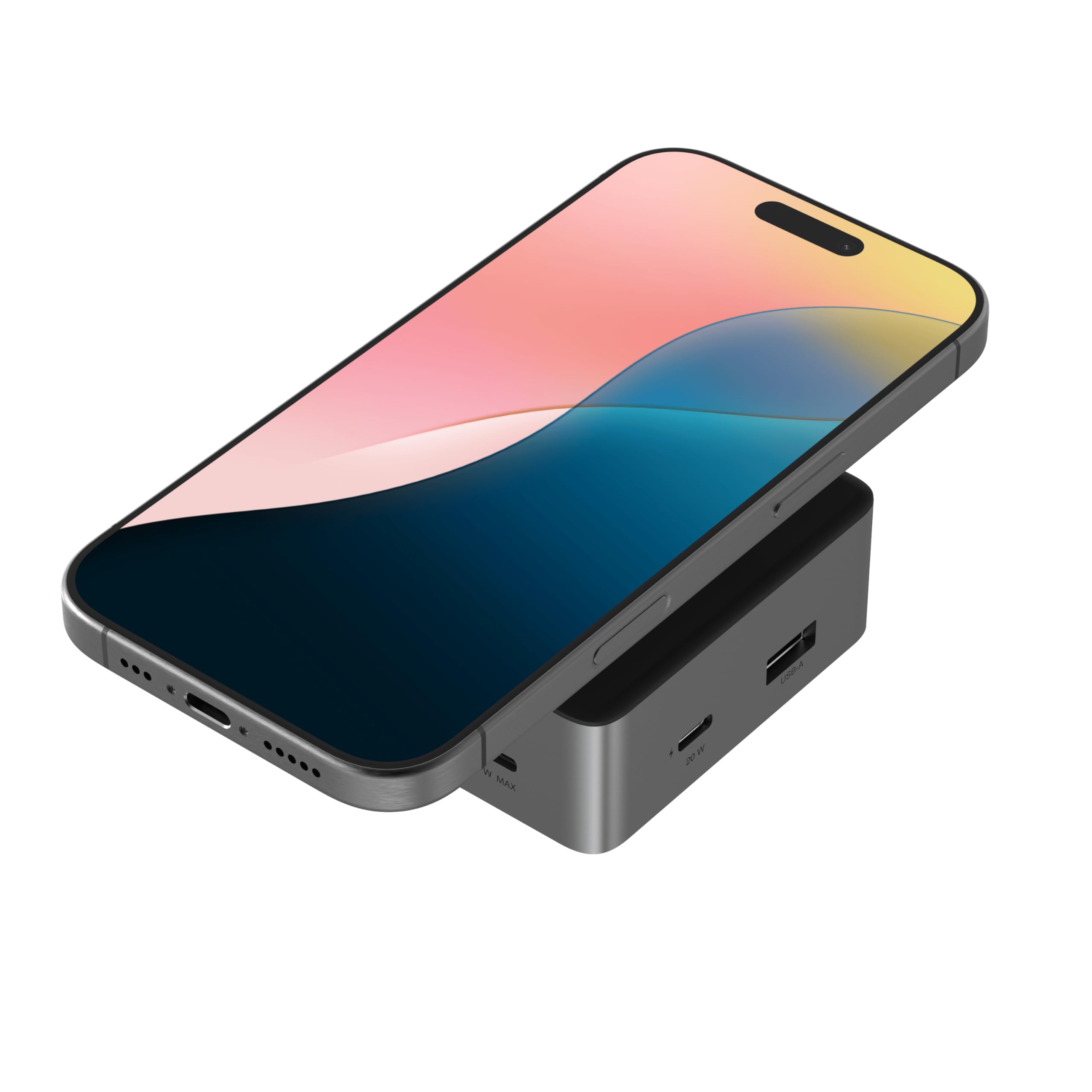 ZAGG 4-portowy hub USB-C PD, USB-C, USB-A, HDMI, ładowanie przejściowe 100 W, HDMI 4K, ładowanie przewodowe/bezprzewodowe, do urządzeń Windows, macOS, iPadOS, ChromeOS, Android i USB 4
