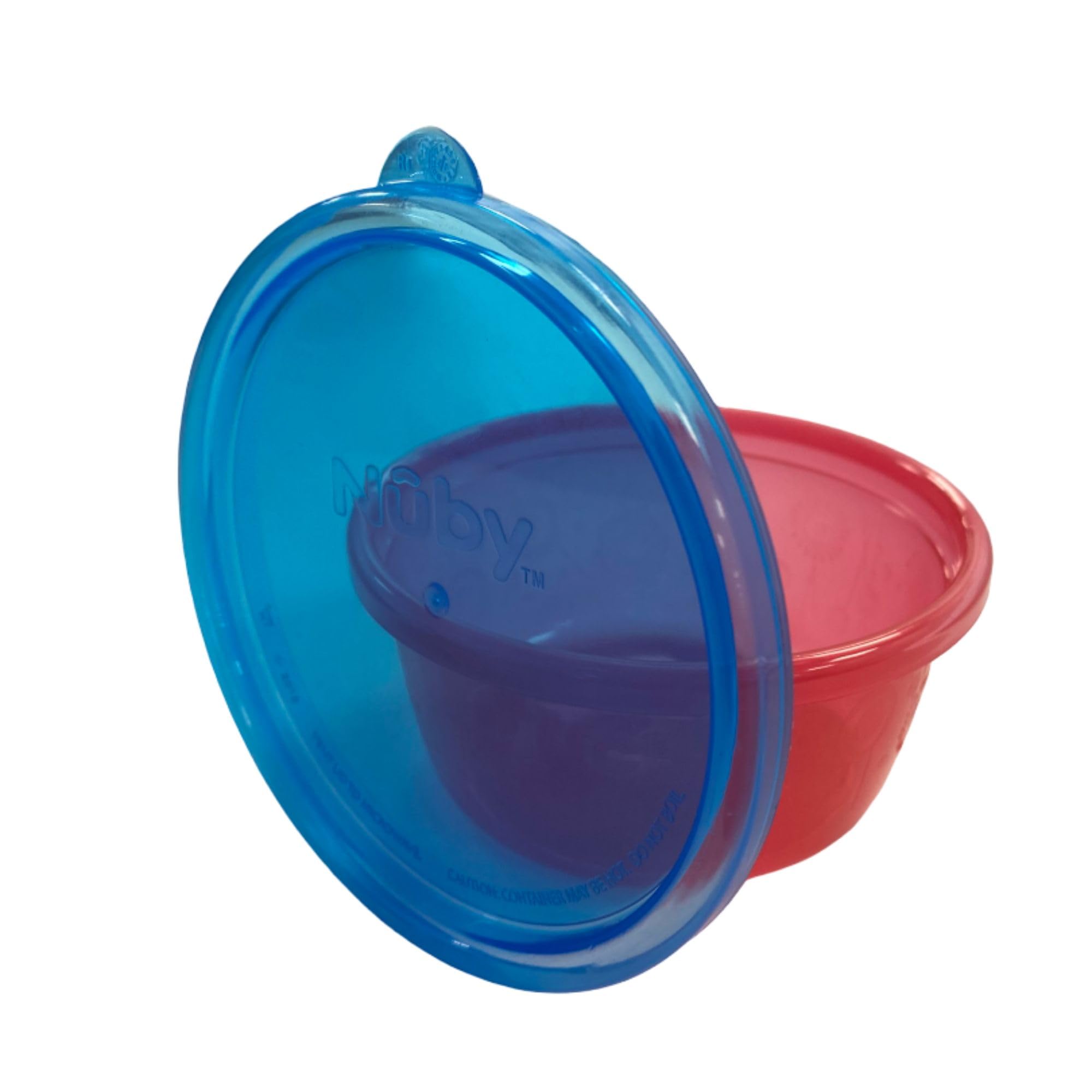 Nuby Bols avec Couvercle | Pots de conservation | 12 Pack | 300 ml | Multicouleurs (couleurs peuvent varier)