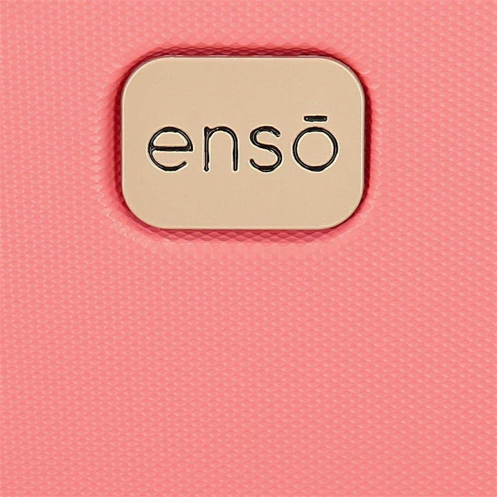 Enso Ciao Bella Neceser Adaptable Obudowa na messenger Różowy 29x21x15 cms Sztywny ABS 9,14L 0,8 kg, Różowy, Talla única, kosmetyczka z paskiem na ramię