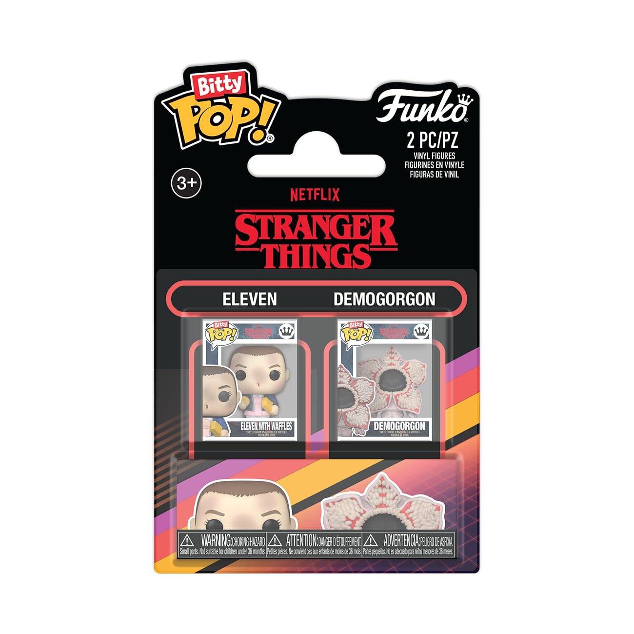 Funko Bitty Pop Stranger Things Pack 2 con Eleven y Demogorgon