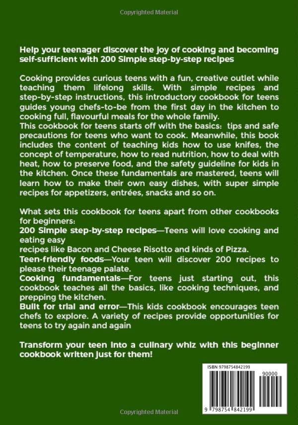 the complete cookbook for Teen chefs: 200 simple step-by-step recipes and essential techniques to inspire young cooks - Image 2