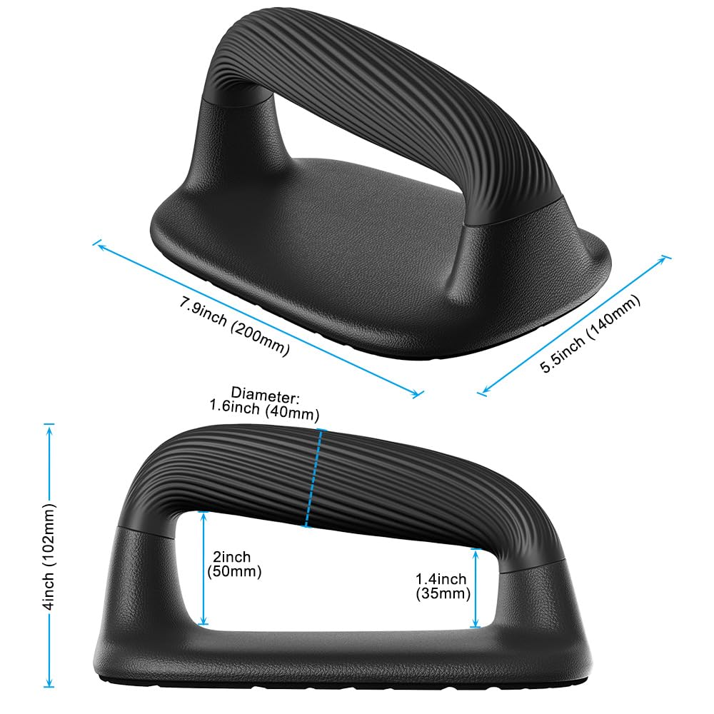 BeneLabel 2pcs Barras para Flexiones Soporte de Flexiones con Base Antideslizante para Fortalecer los Músculos y Entrenar la Parte Superior del Cuerpo, Ergonómico