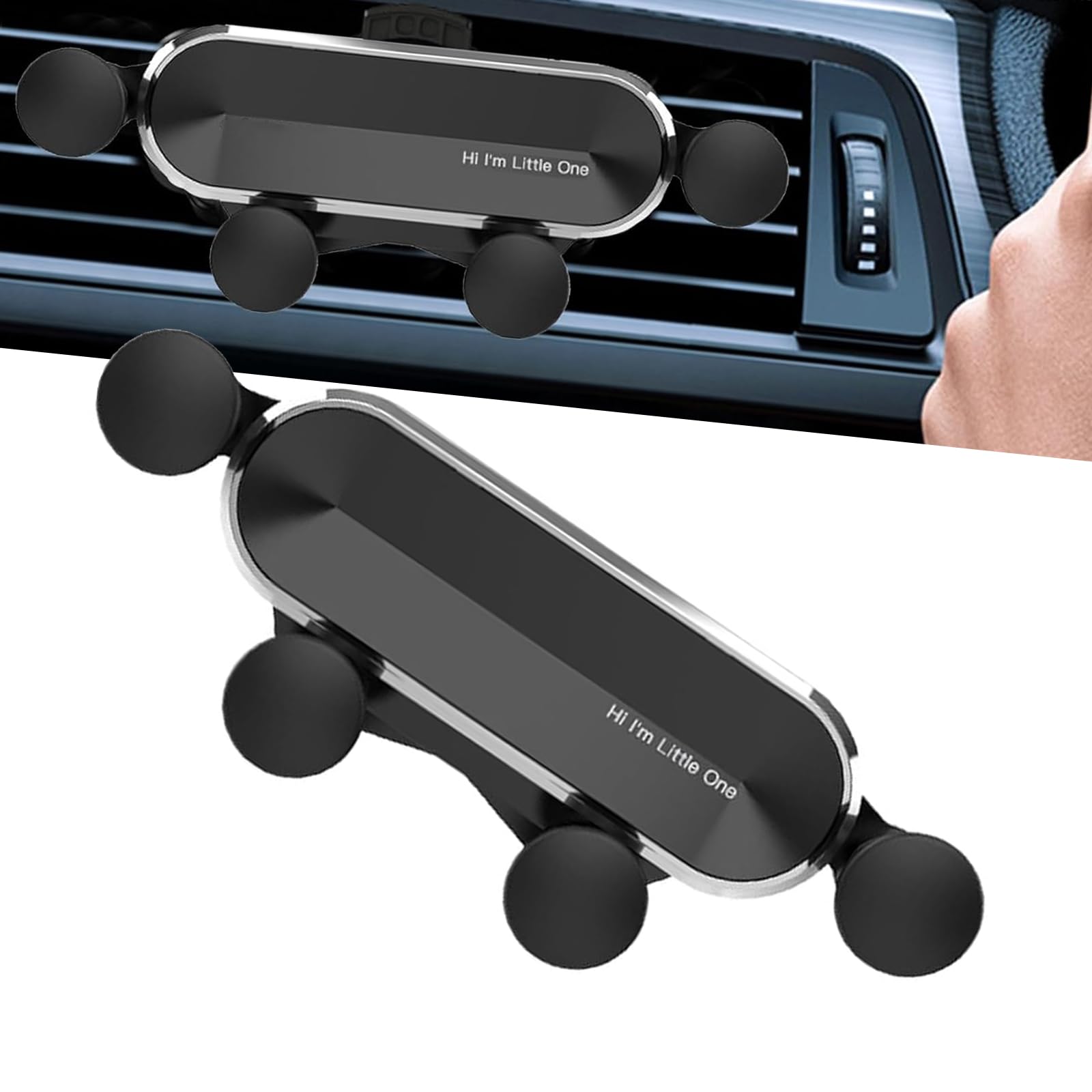 Cell Phone Holder Car Anti-Shake Navigation Support Bracket Adjustable Angle Phone Mount Universal for Car Accessories Black