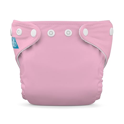 Charlie Banana Baby Washable and Reusable Cloth Diapers, 1 Soft Pocket Diaper and 1 Absorbent Insert, One-Size (0-36 Months), Gelato