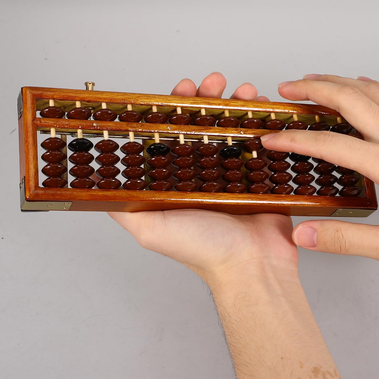 ERINGOGO Chinese Vintage Abacus Column for Boys and Girls Adults Learning Tool Abacus Arithmetic Counting Tool - Image 3