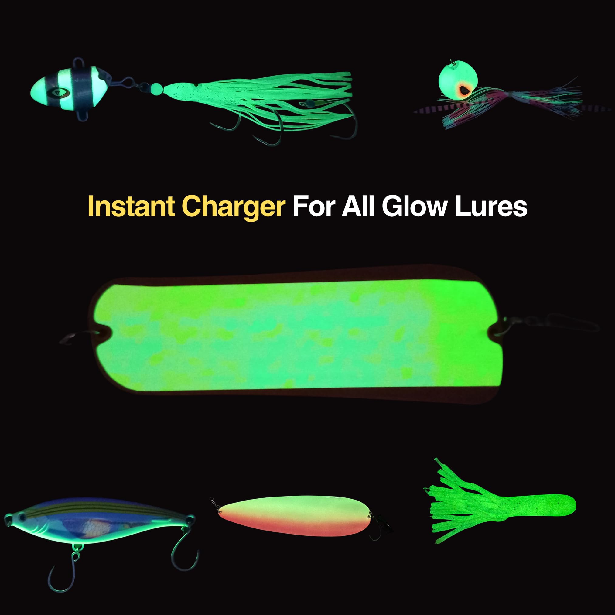 best glow in the dark fishing lures Amazon.com : Aramish GloCast Mega