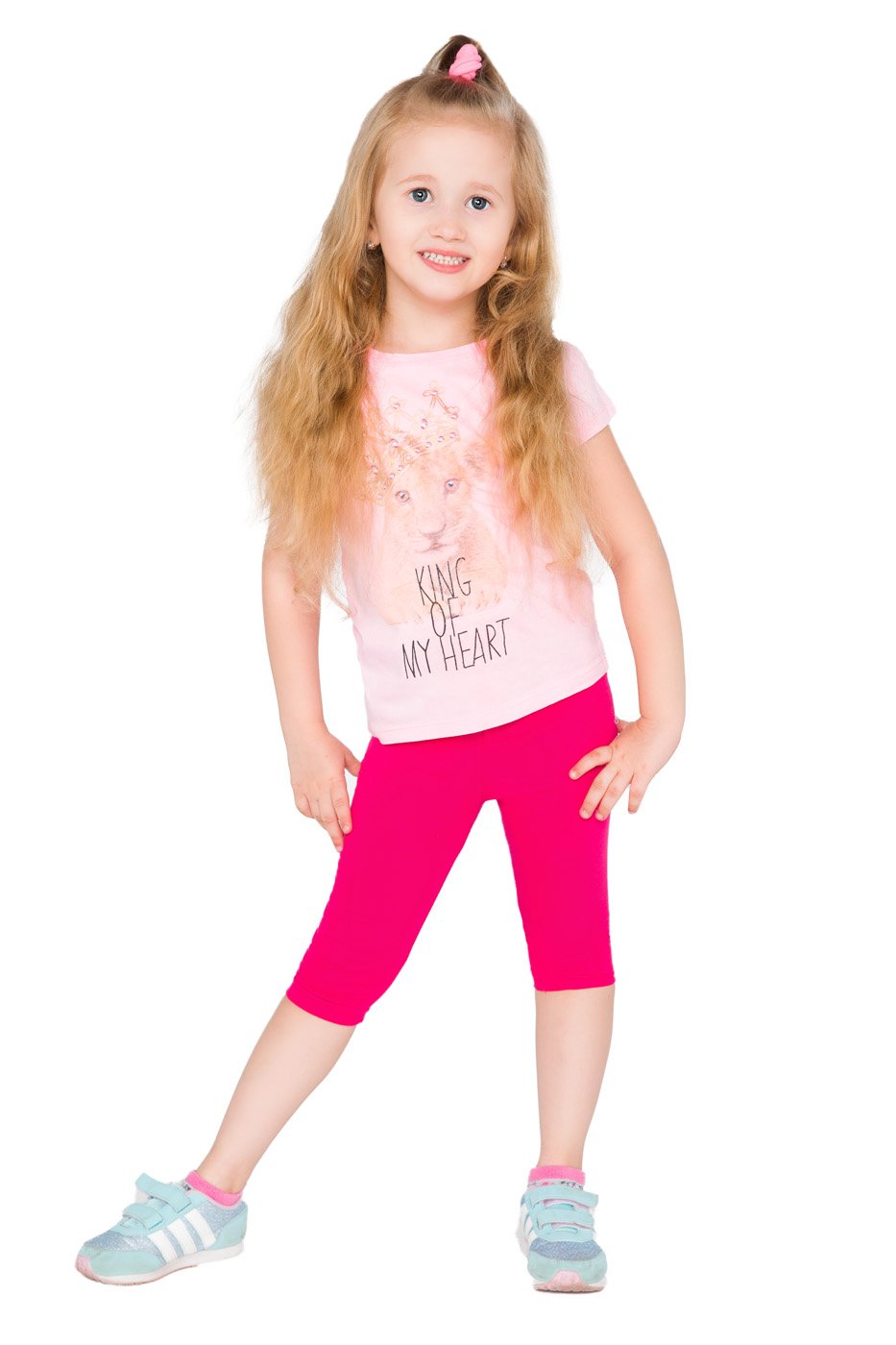 hi!mom Girls Cropped Leggings 3/4 Lenght - Cotton Basic Opaque Stretchy Dance Sport School Summer Capri Leggings - Pants for Kids Leggings — view 12