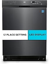 BLACK+DECKER 24" Built-In Dishwasher with Stainless Tub and Energy Star Certification (Black)