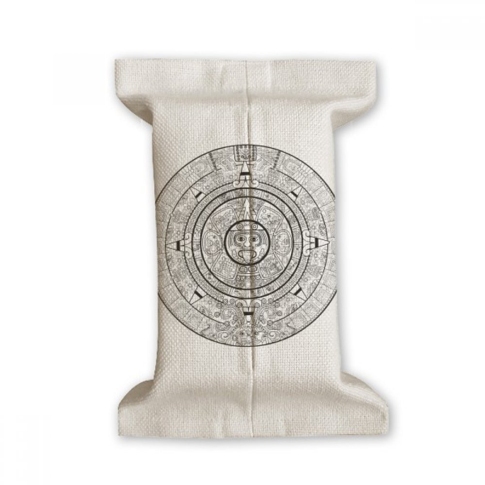 DIYthinkerAncient Egypt Abstract Pharaoh Pattern Tissue Paper Cover Cotton Linen Holder Storage Container Gift