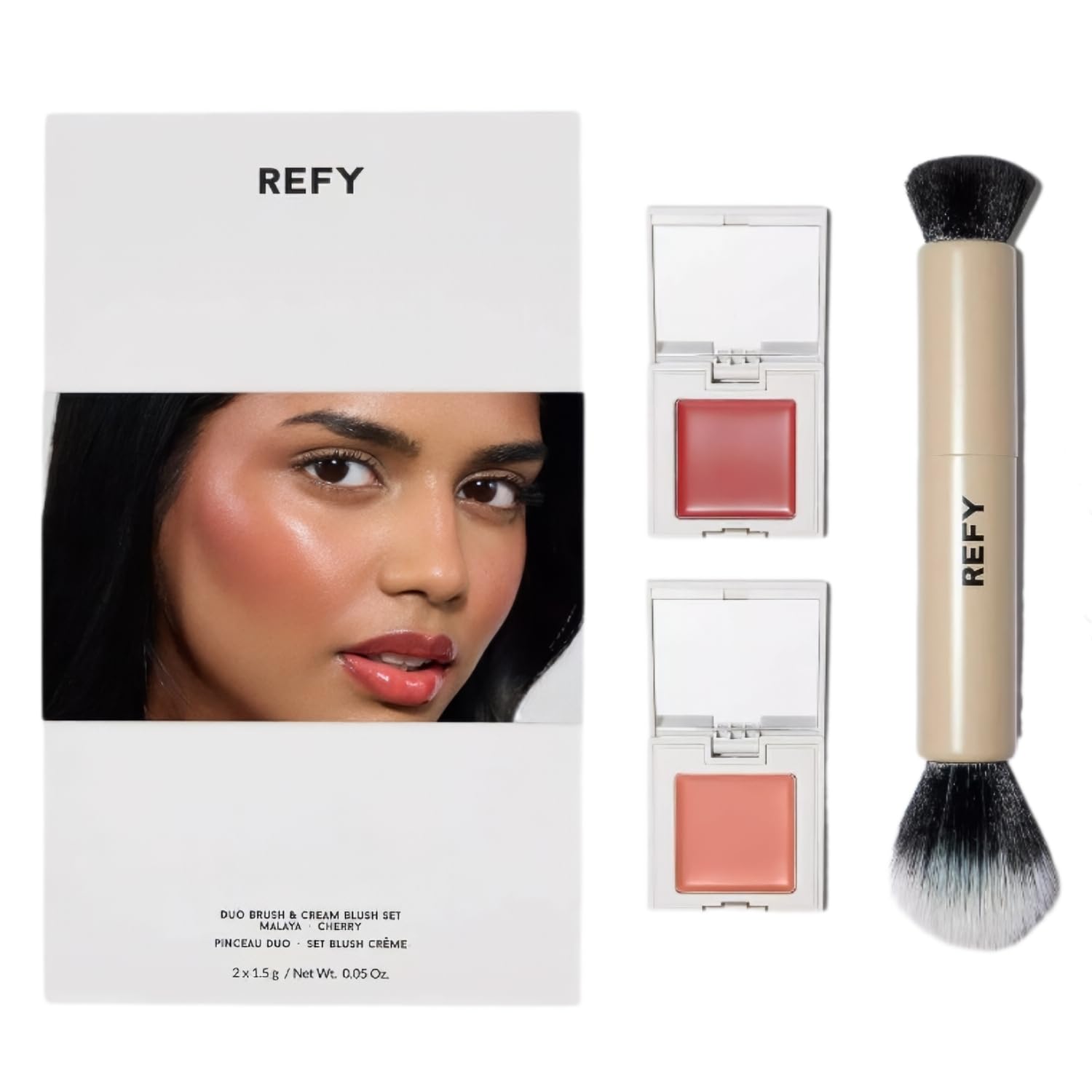 Refy Limited Edition Duo Brush & Cream Blush Set - Malaya · Cherry thumbnail 2