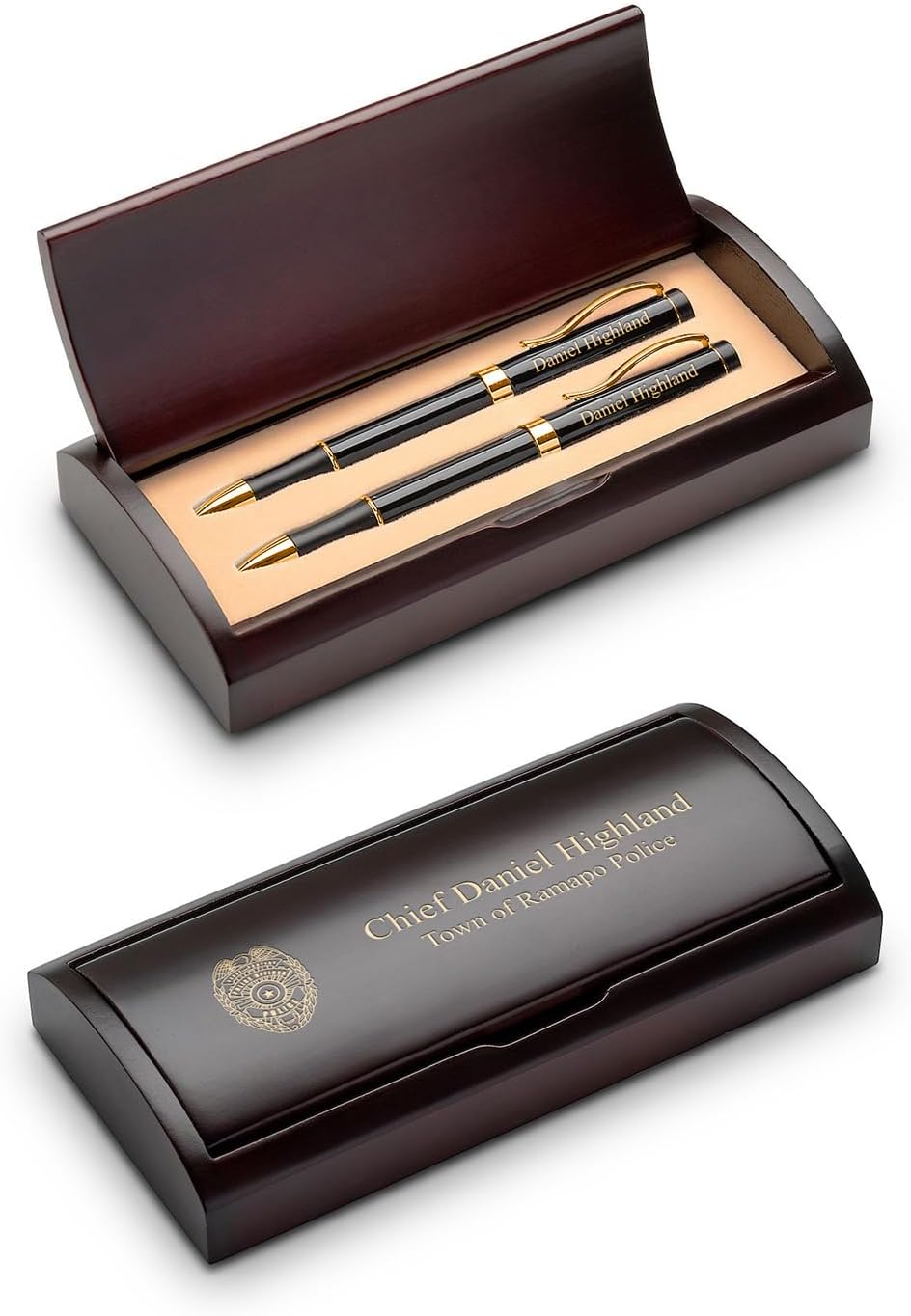 Executive Gift Shoppe | Police Theme Personalized Ballpoint Pen & Pencil Set