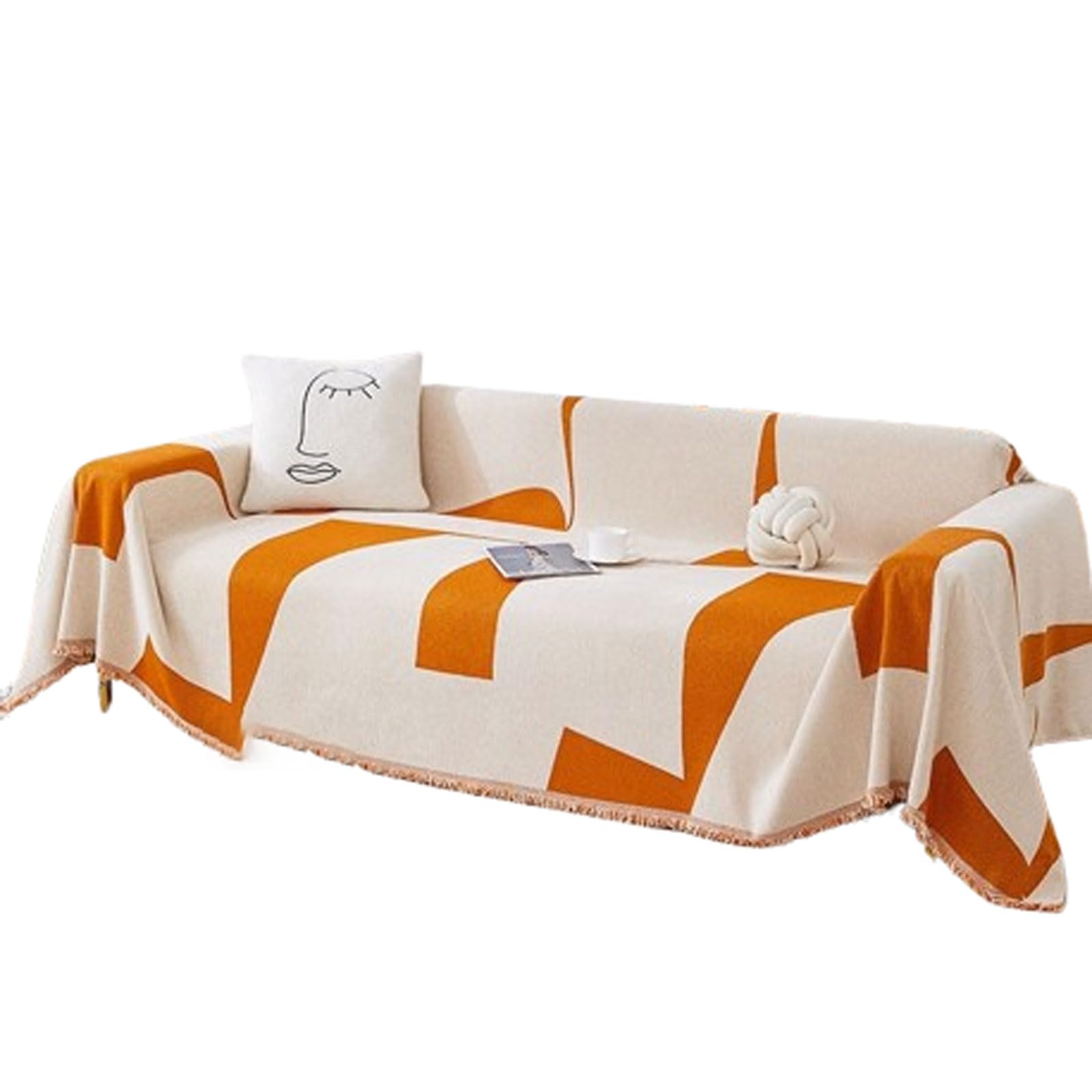 Reversible Stretch Sofa Slipcover Thick Soft 1 Piece Sofa Cover Washable Protector for Living Room Furniture Protection